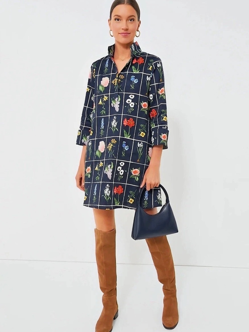 Tuckernuck Fresher Buds Alice Dress Blue & Multicolor Size Large Boho Chic